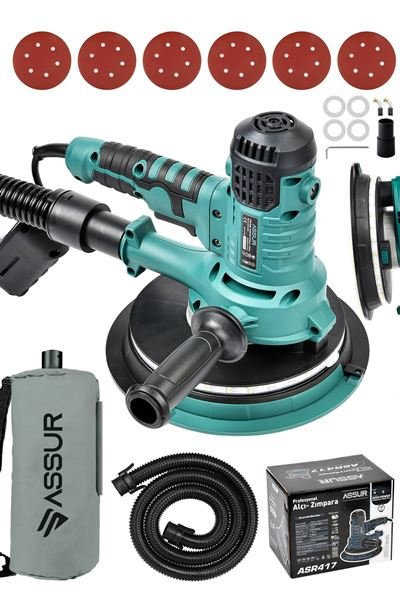 Assur 180 Mm Alçı + Zımpara Mavi
