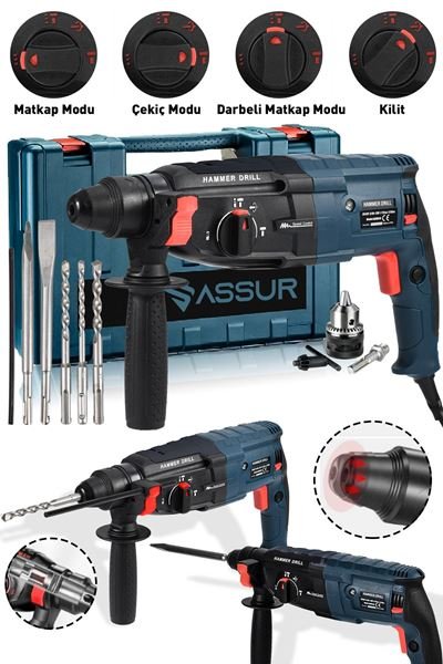 Assur Kırıcı Delici Darbeli Hilti 2,28 Mavi