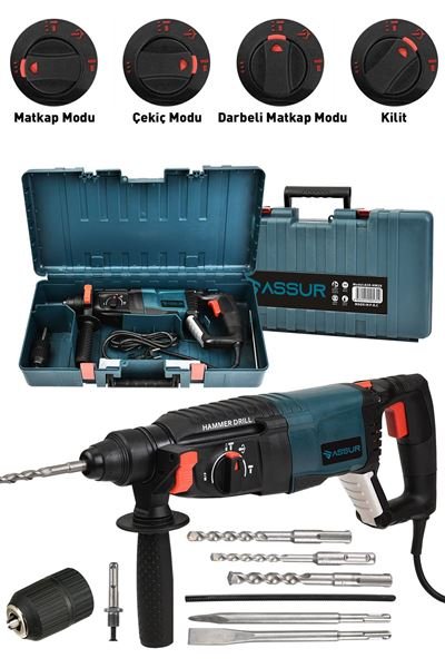 Assur Kırıcı Delici Darbeli Hilti 2,28 Mavi
