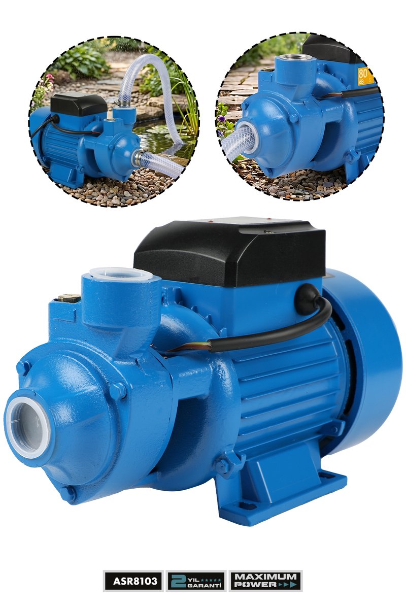 Assur Qb80 0.5 Hp Elektrikli Su Pompası