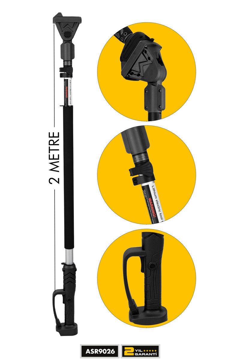 Assur Teleskop 2 Metre Siyah